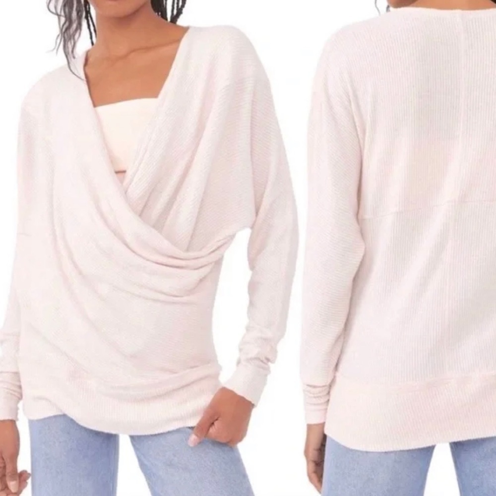 Free People Cozy With You Sweater - Champagne Toast Size S